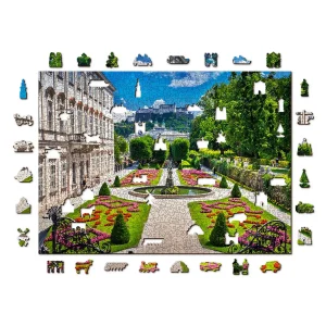 Wooden Puzzle 1000 Mirabell Palace And Salzburg Castle 8