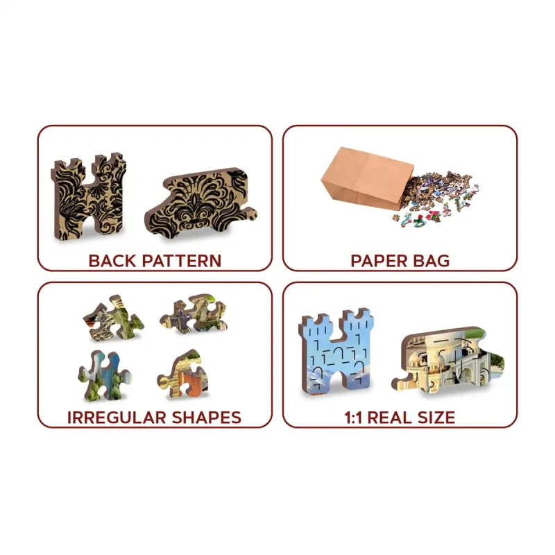 Wooden Puzzle 500 World Landmarks 5