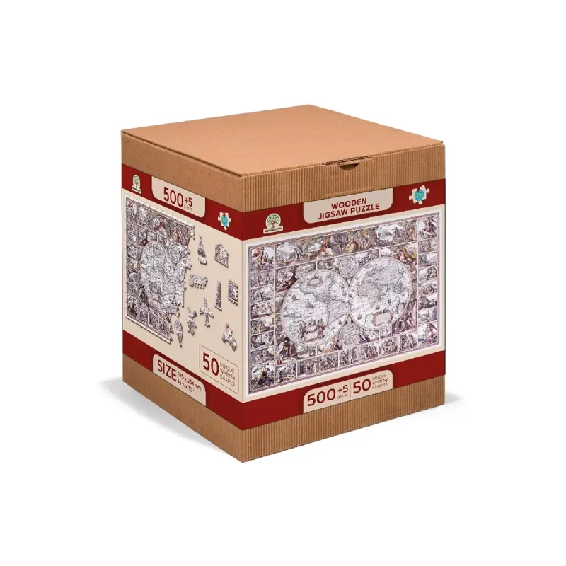 Wooden Puzzle 500 The Age Of Exploration Map 4