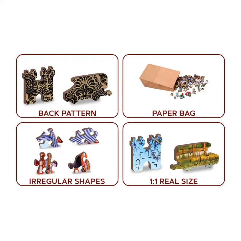 Wooden Puzzle 500 Byodo-In Temple, Kyoto, Japan 4