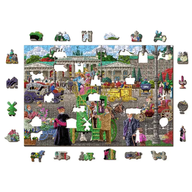 Wooden Puzzle 500 Paris Square Berlin 1 - 2