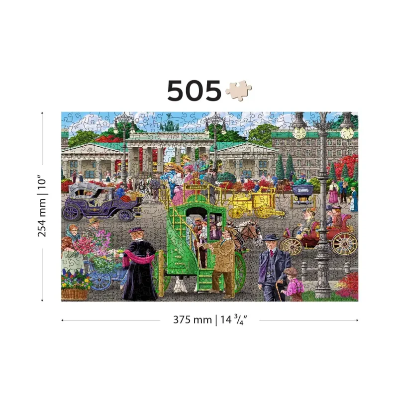 Wooden Puzzle 500 Paris Square Berlin 1 - 3