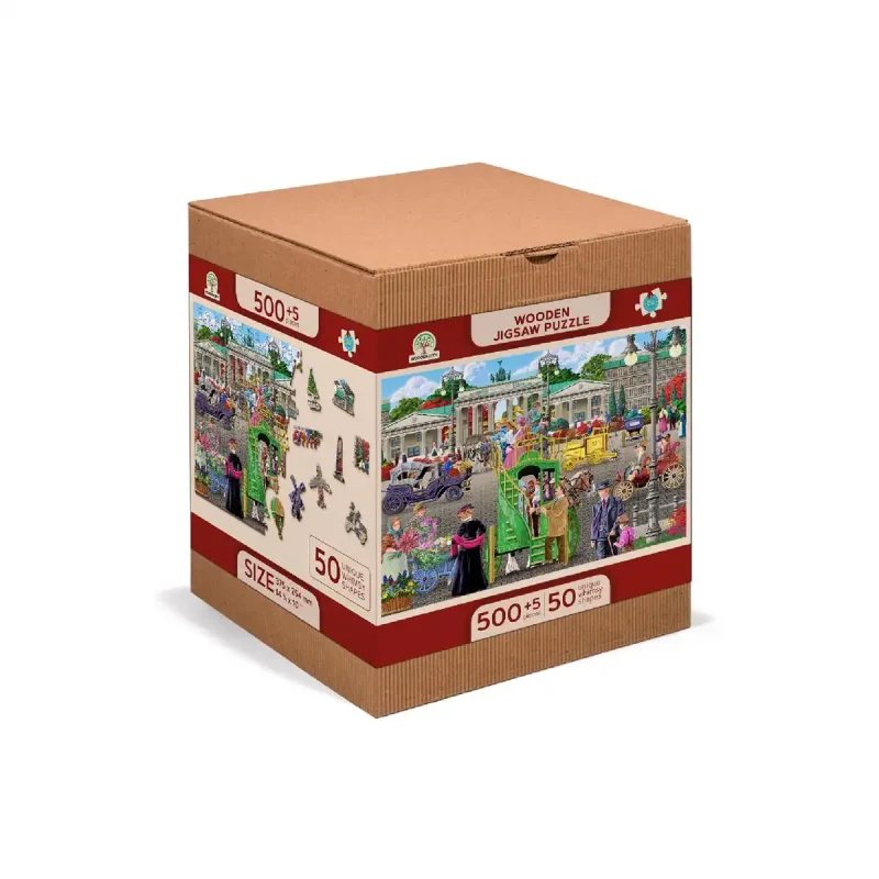 Wooden Puzzle 500 Paris Square Berlin 1 - 6