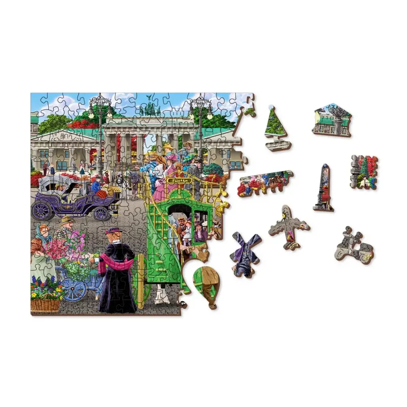 Wooden Puzzle 500 Paris Square Berlin 1 - 9
