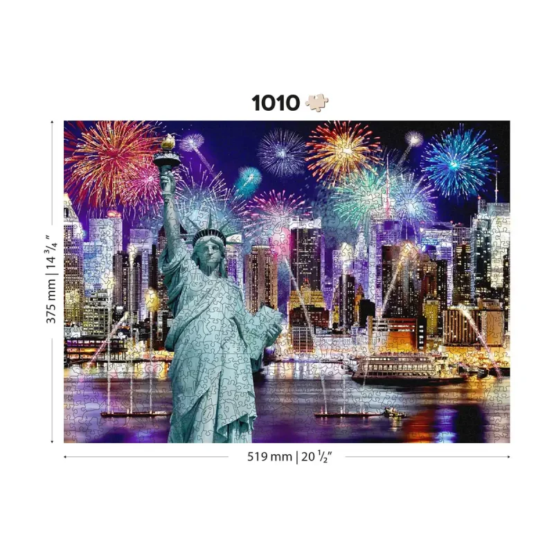 Wooden Puzzle 1000 New York By Night 7