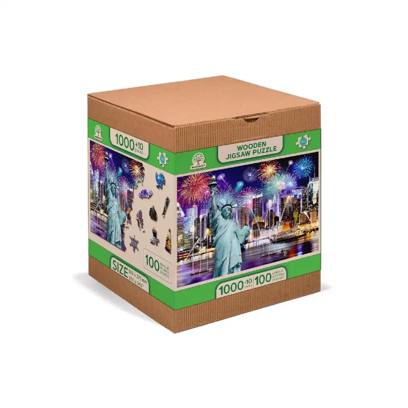 Wooden Puzzle 1000 New York By Night 4