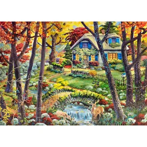 Wooden Puzzle 1000 A Cottage In The Woods 9