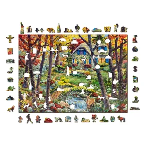 Wooden Puzzle 1000 A Cottage In The Woods 8