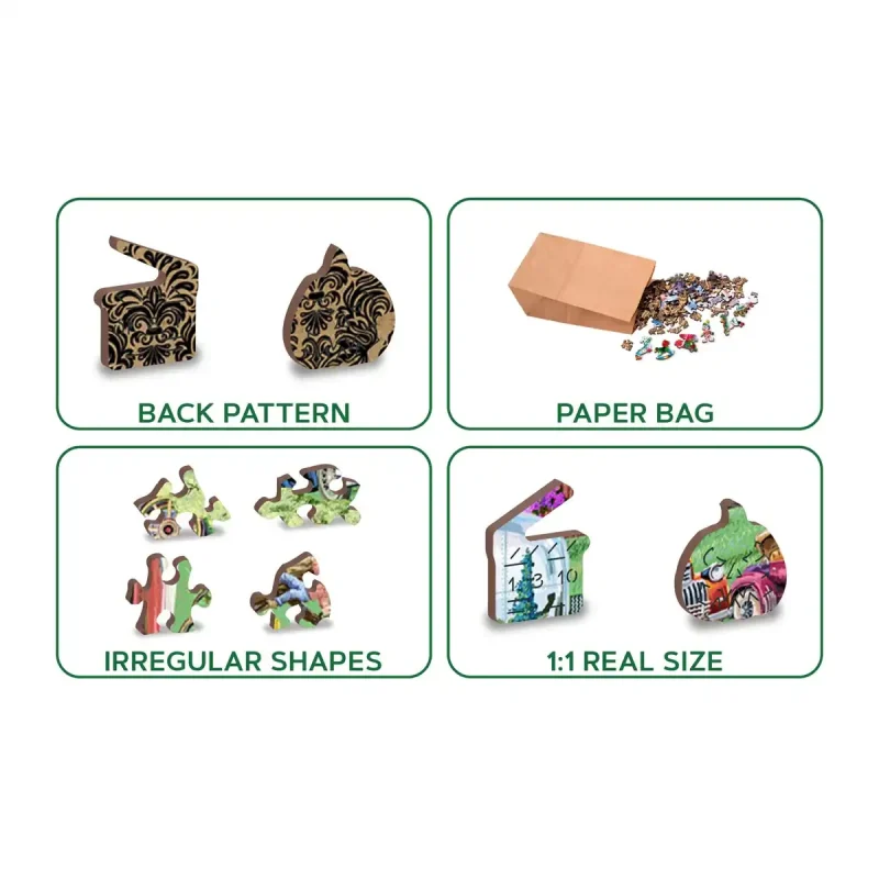 Wooden Puzzle 1000 Vintage Cars 5