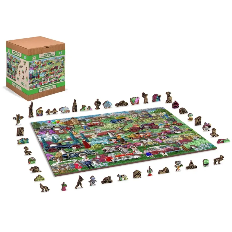 Wooden Puzzle 1000 Vintage Cars 2