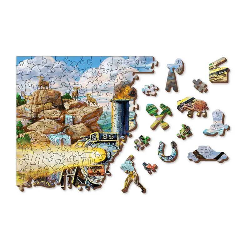 Wooden Puzzle 500 Railway 1-8