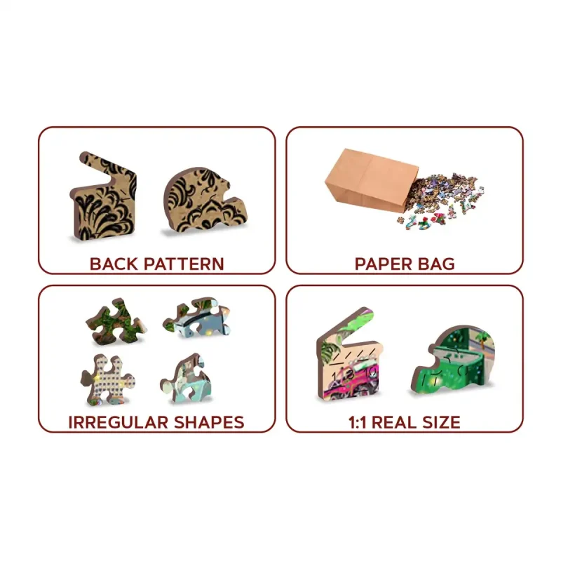 Wooden Puzzle 500 Welcome To Las Vegas 4