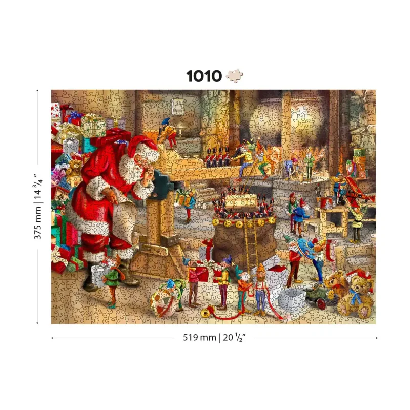 Wooden Puzzle 1000 Santa'S Workshop 7