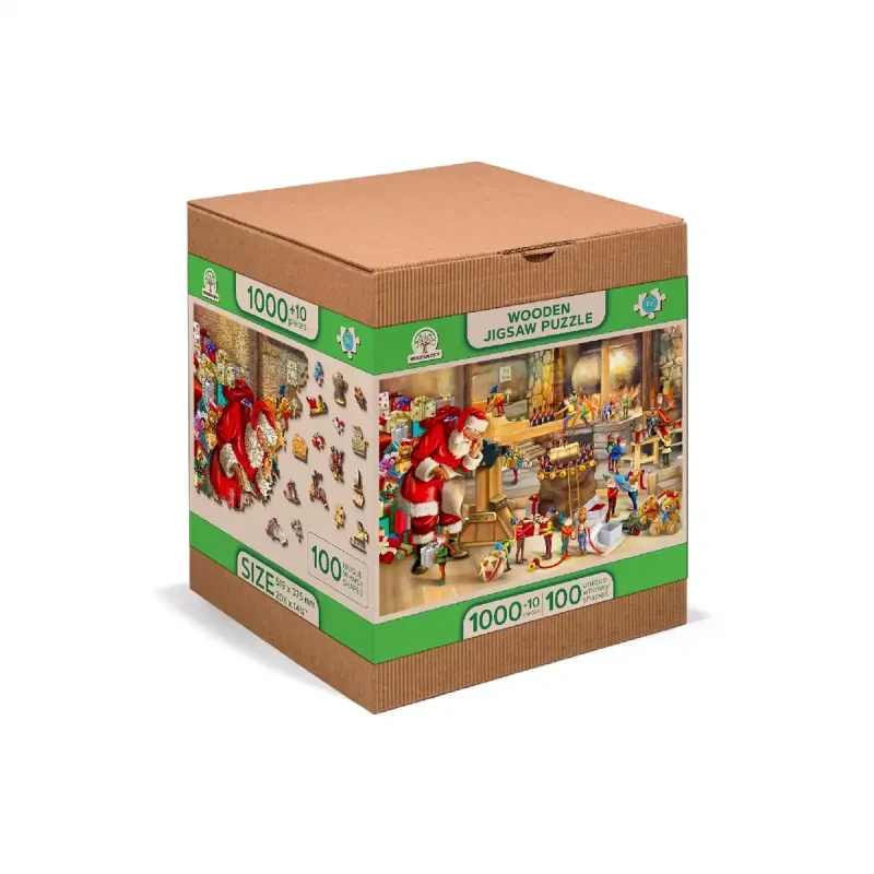 Wooden Puzzle 1000 Santa'S Workshop 4