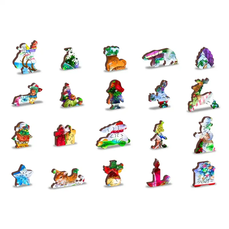 Wooden Puzzle 500 Christmas Snowballs 5