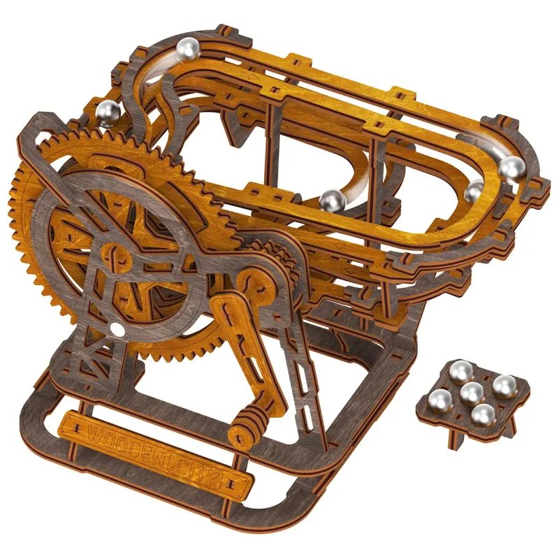 3D Wooden Puzzle - Marble Run Mini 16