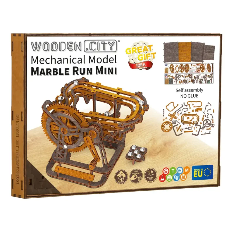 3D Wooden Puzzle - Marble Run Mini 14