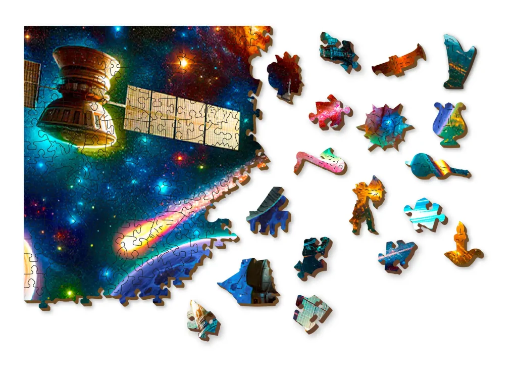 Puzzle Drewniane Kosmiczne Odkrycie 1000 Opis 2