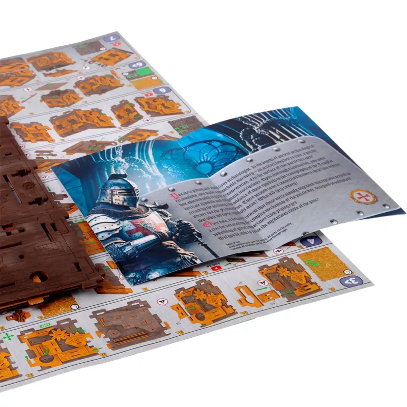 3D Wooden Box Puzzle - Escape Room Puzzle Box 3