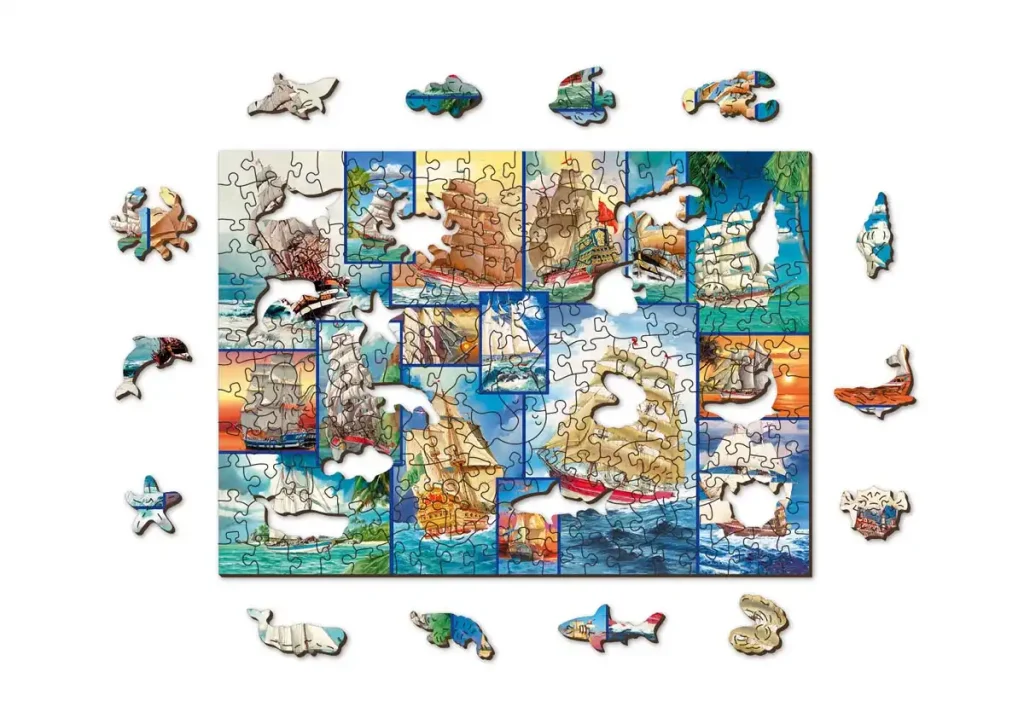 Sailing Ships 200 Wooden Puzzle Opis 6
