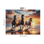 Wooden Puzzle Wild Horses On The Beach 1000 6