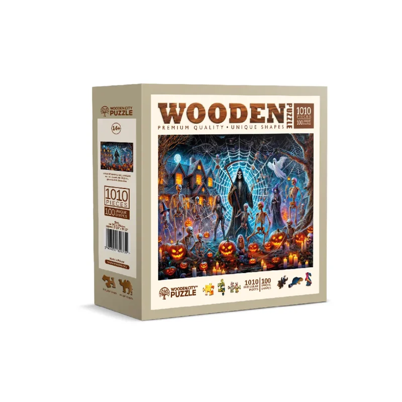 Wooden Puzzle 1000 Grim Reaper's Halloween 5