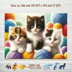 Kittens and Yarn 150 Wooden Puzzle 5