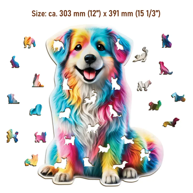 Animal Shaped Wooden Puzzle 250 Rainbow Buddy 5