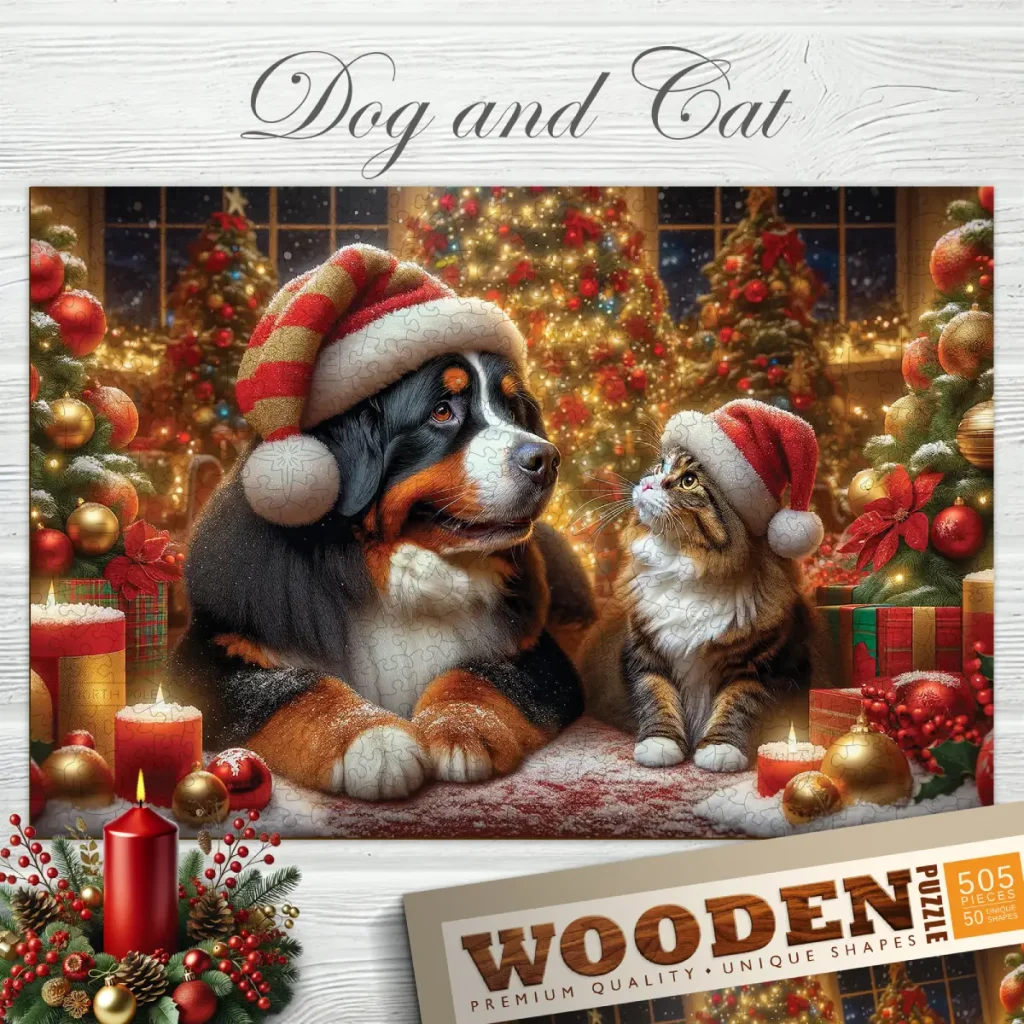 Dog & Cat 500 Wooden Puzzle 5