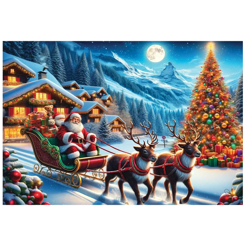 Santa’s Sleigh 500 Wooden Puzzle 5