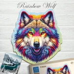 Rainbow Wolf 150 Animal Shaped Wooden Puzzle 4