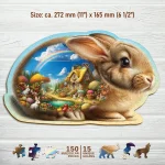 Sunny Rabbit 150 Animal Shaped Wooden Puzzle 4