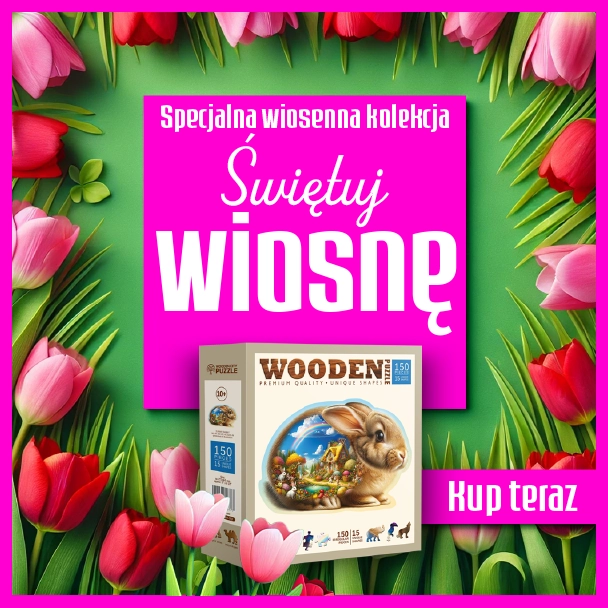 3D Drewniane Modele I Puzzle Wiosenny Baner