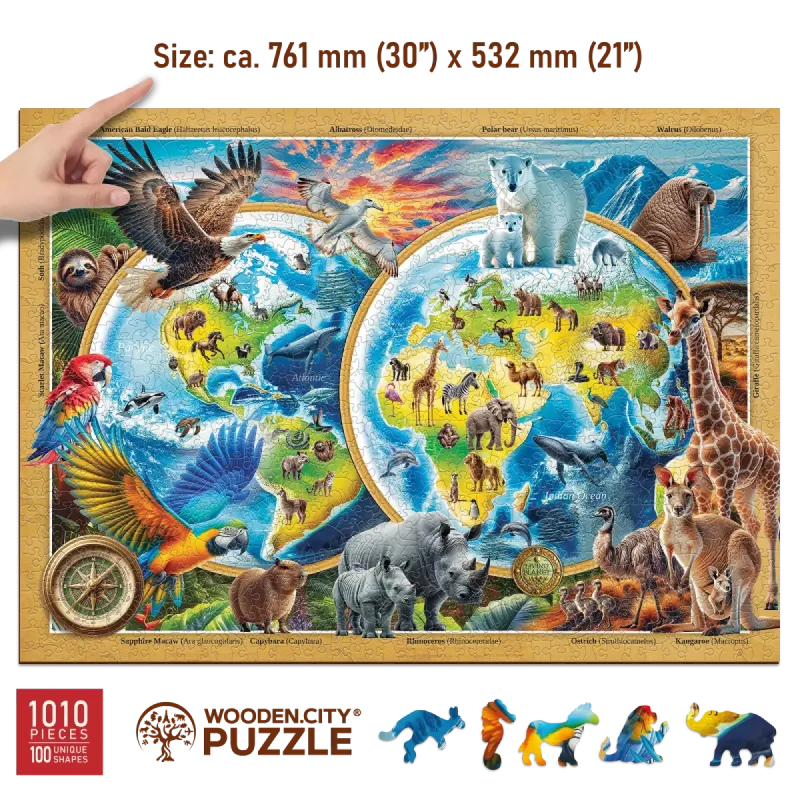 Wildlife Of The Planet 1000 Wooden Puzzle 4