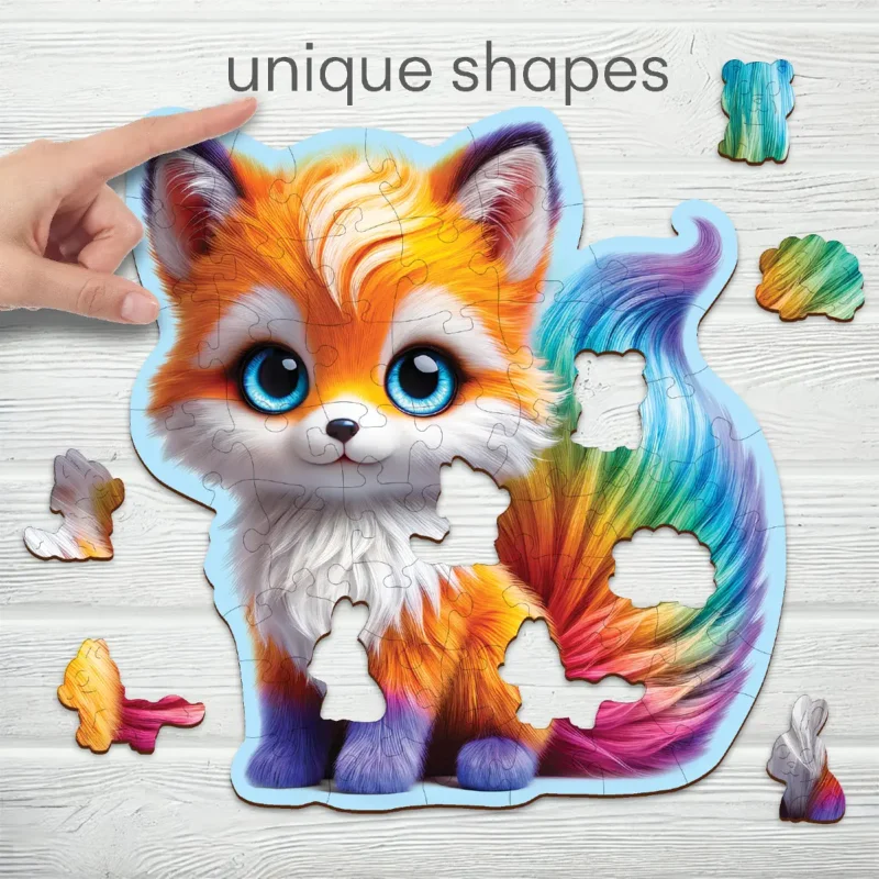 Cute Fox 50 Wooden Puzzle 3
