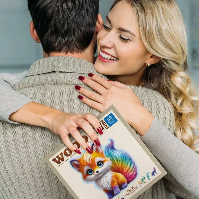 Cute Fox 50 Wooden Puzzle 4