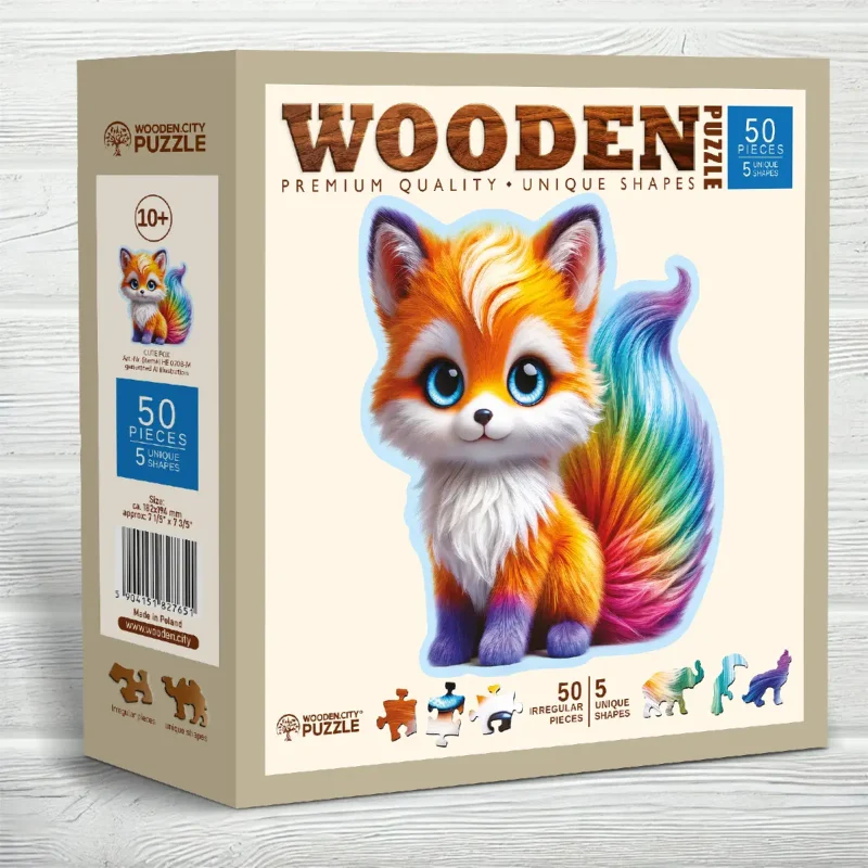 Cute Fox 50 Wooden Puzzle 7