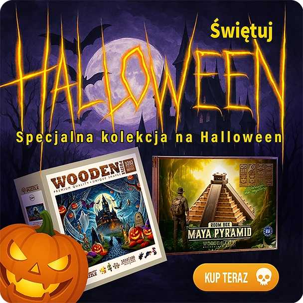 Drewniane Modele I Puzzle 3D Halloween
