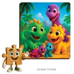 Wooden Puzzle 20 Jurassic Friends 1