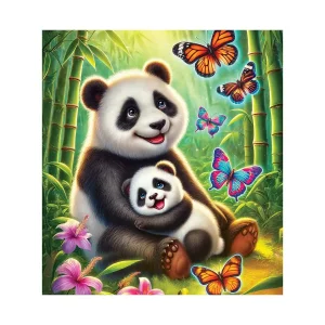 Wooden Puzzle 20 Panda Butterfly Journey 2