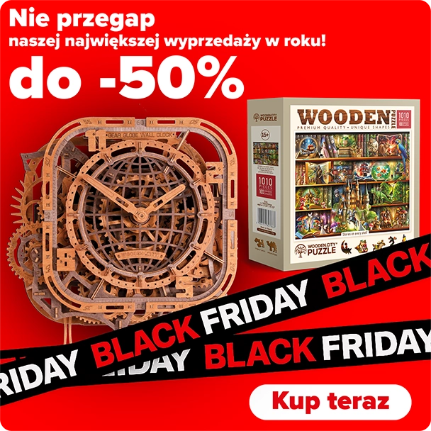 Drewniane Modele Puzzle 3D — Promocje Black Friday