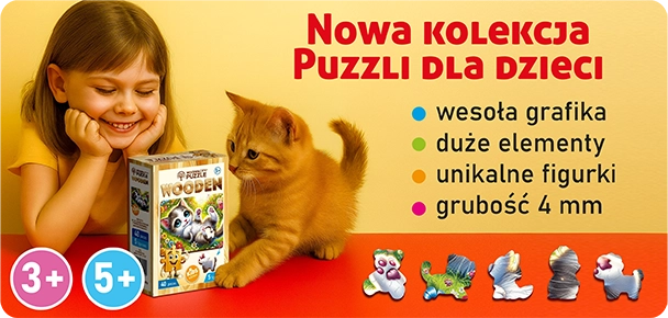 Małe Drewniane Puzzle Dla Dzieci — Nowa Kolekcja