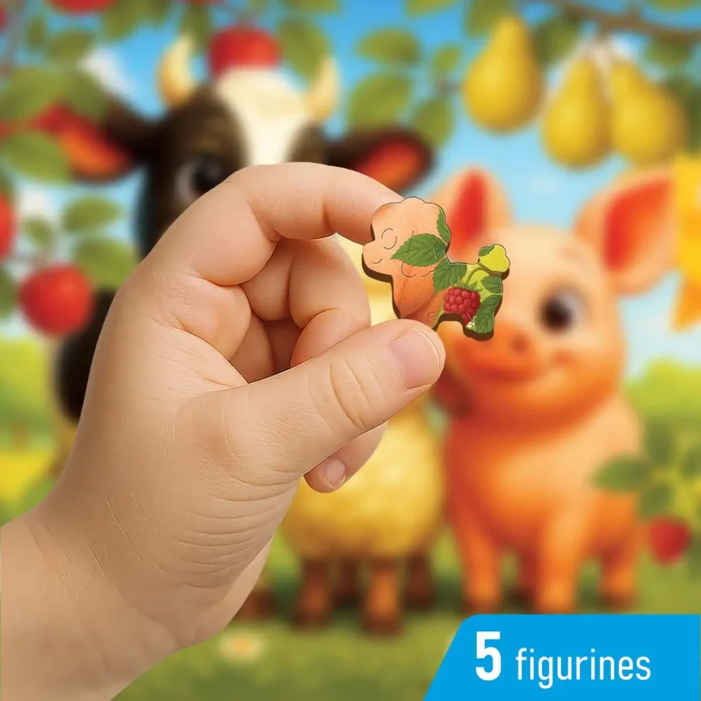 Wooden Puzzle 40 Animals In The Orchard 4