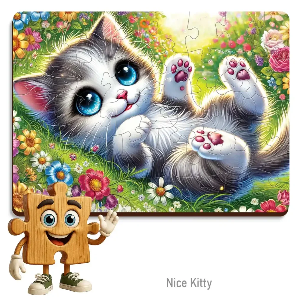 Wooden Puzzle 40 Mermaid And Dolphin 1