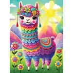 Wooden Puzzle 40 Rainbow Llama Fiesta 2