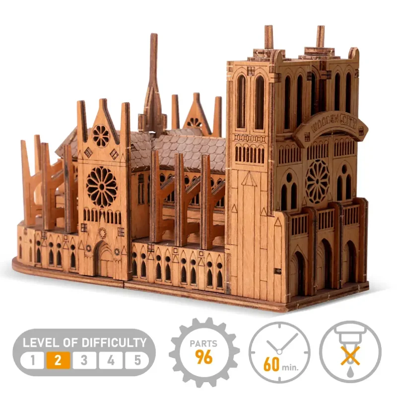 3D Wooden Puzzle Building - Notre Dame 2