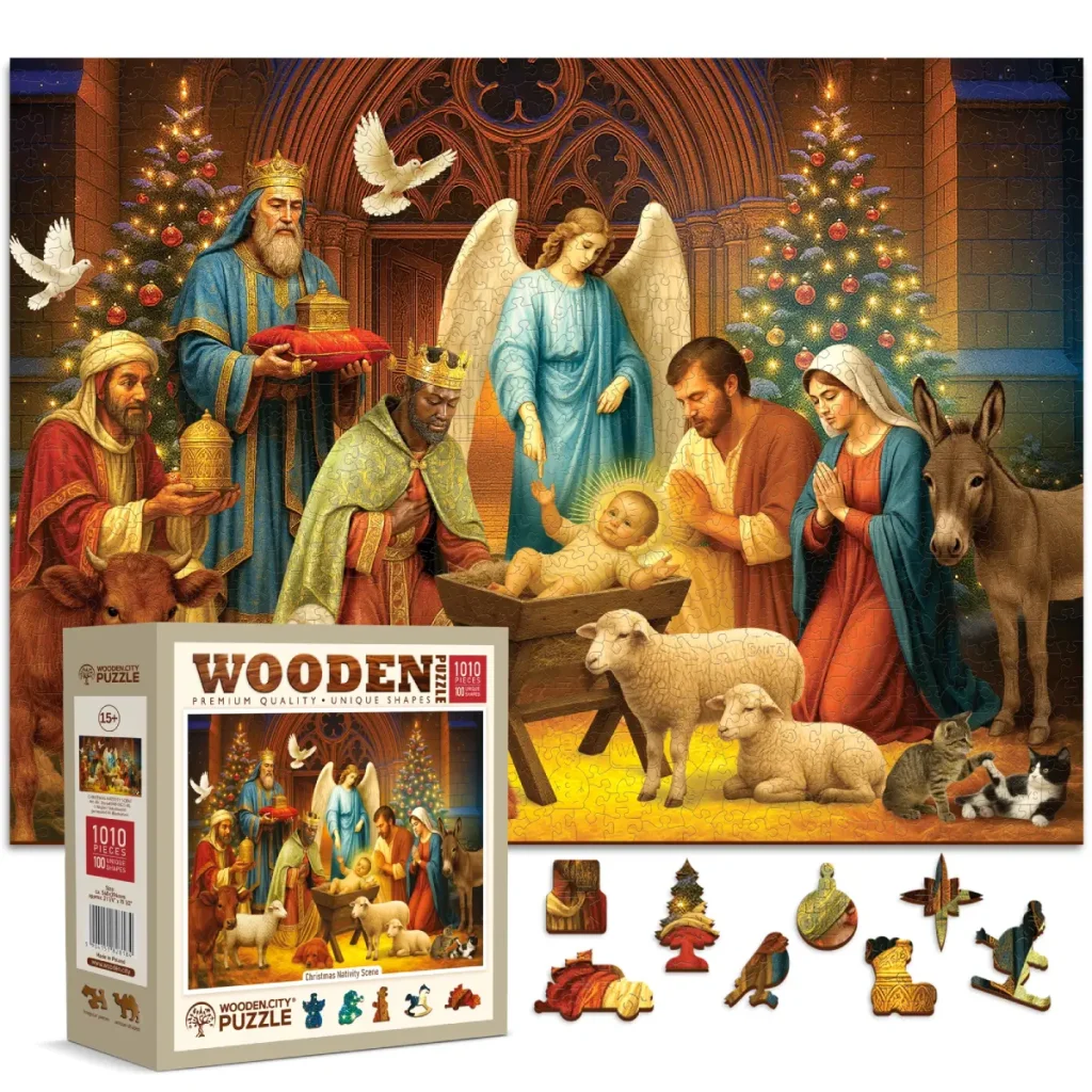 Wooden Puzzle Christmas Nativity Scene 1