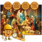 christmas-nativity-scene-1000-wooden-puzzle- (6) Wooden Puzzle Christmas Nativity Scene 6