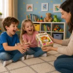 Wooden Puzzle 20 little lion and bunnies 6