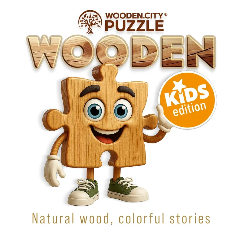 Wooden Puzzle 20 little lion and bunnies 8